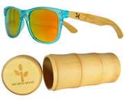 Ocean Blue Bamboo Sunglasses - WearWood - 1