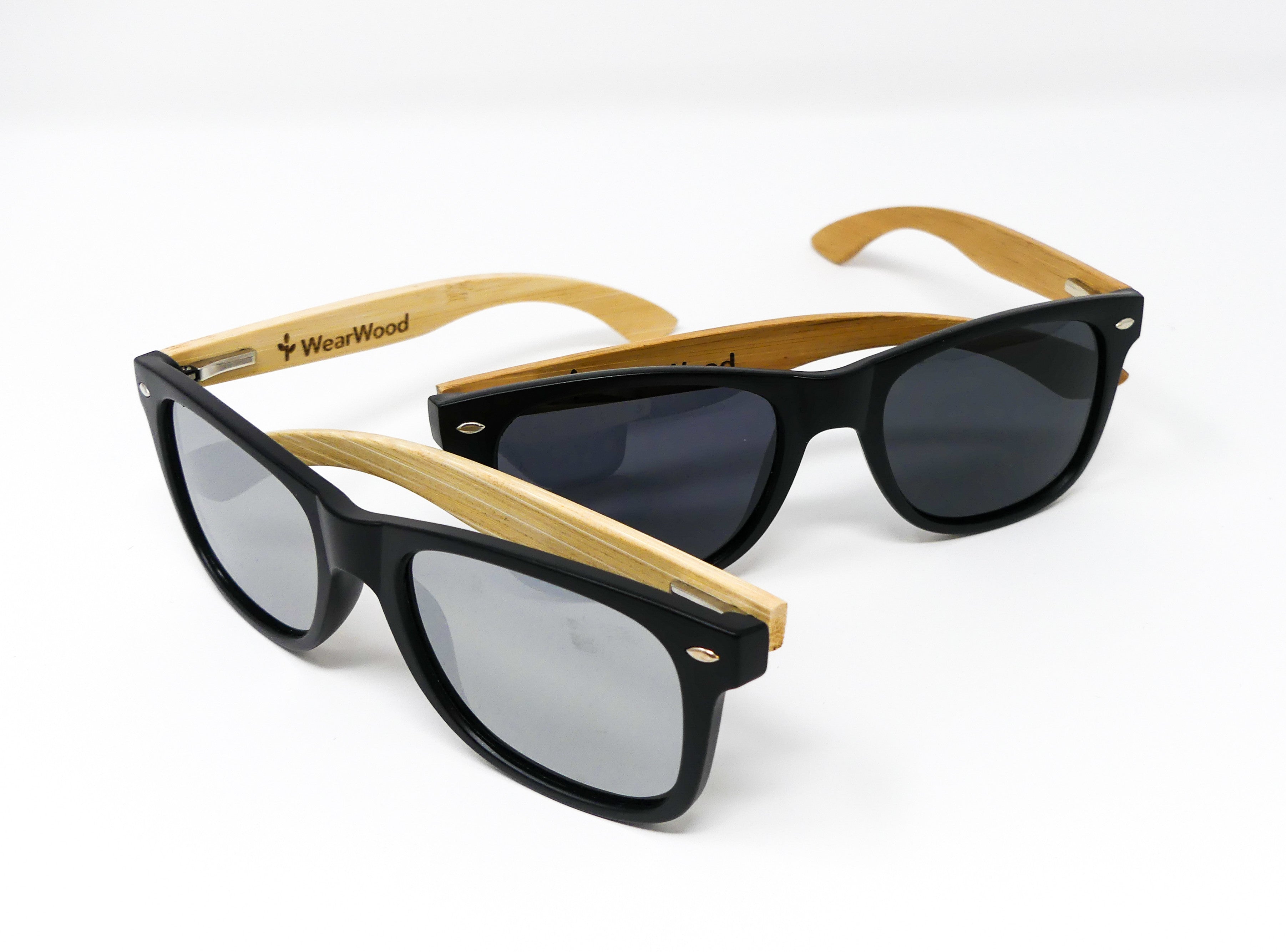 Black Bamboo Sunglasses Bundle – WearWood display picture 1