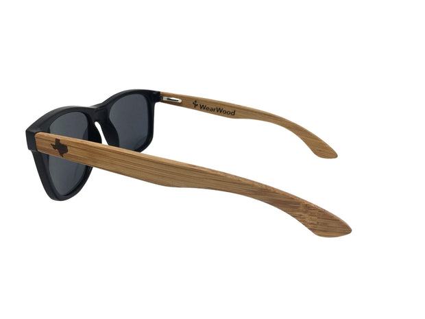State of Texas Classic Black Bamboo Sunglasses