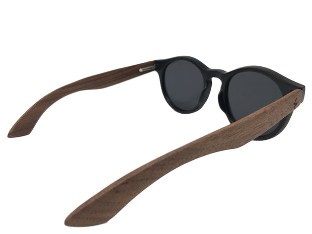 Walnut Round Sunglasses