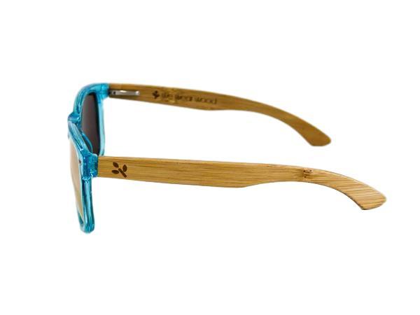 Ocean Blue Bamboo Sunglasses