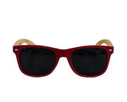 Matte Red Bamboo Sunglasses