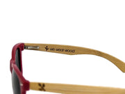 Matte Red Bamboo Sunglasses