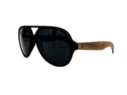 Walnut Aviator Sunglasses